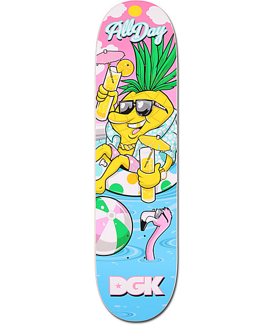 DGK x Zumiez Couch Tour 2013 Pineapple 8.0" Skateboard Deck